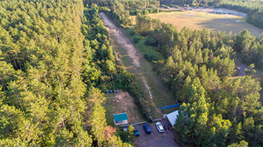 aerial view of club property